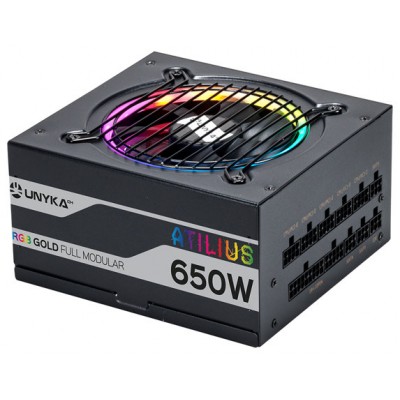 FUENTE DE ALIMENTACION UNYKA ATILIUS RGB ATX 650W