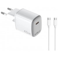 Celly Cargador  45W Usb-C + Cable Usb-C