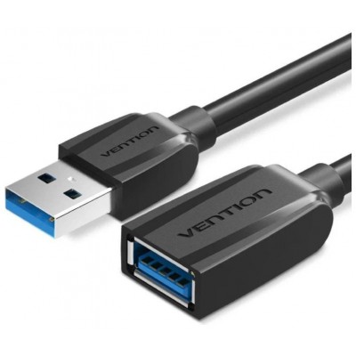 CABLE ALARGADOR USB 3.0 USB M-M 3 M NEGRO VENTION (Espera 4 dias)