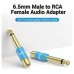 ADAPTADOR AUDIO RCA/H A JACK 6.5/M AZUL VENTION (Espera 4 dias)