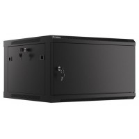 ARMARIO LANBERG MURAL RACK 19" 6U/600X600 FLAT PACK AUTOENSAM NEGRO PTA METALICA