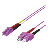 WP FIBER OPTIC MULTIMODE PATCH CORD ,50/125 LC-SC, 2 MT. OM4 ,LSZH, VIOLET COLOR (Espera 4 dias)