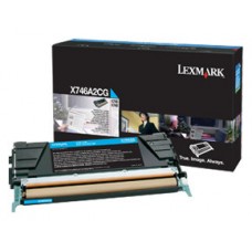 Lexmark X746, X748 Cartucho de toner cian