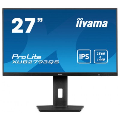 iiyama ProLite XU2793QS-B6 pantalla para PC 68,6 cm (27") 2560 x 1440 Pixeles 2K Ultra HD LED Negro (Espera 4 dias)