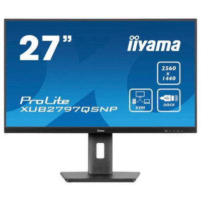 iiyama ProLite XUB2797QSNP-B1 pantalla para PC 68,6 cm (27") 2560 x 1440 Pixeles Wide Quad HD LED Negro (Espera 4 dias)